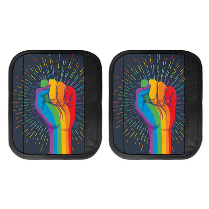 LGBT Pride Rainbow Hand Print Handle Covers