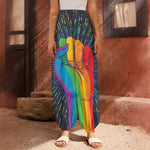 LGBT Pride Rainbow Hand Print Harem Pants
