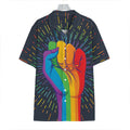 LGBT Pride Rainbow Hand Print Hawaiian Shirt