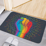 LGBT Pride Rainbow Hand Print Indoor Door Mat