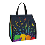 LGBT Pride Rainbow Hand Print Insulated Lunch Tote