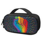 LGBT Pride Rainbow Hand Print Insulin Cooler Travel Case