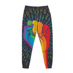 LGBT Pride Rainbow Hand Print Jogger Pants