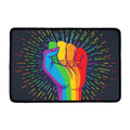 LGBT Pride Rainbow Hand Print Kitchen Mat