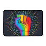 LGBT Pride Rainbow Hand Print Kitchen Mat
