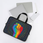 LGBT Pride Rainbow Hand Print Laptop Sleeve With Handle