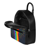 LGBT Pride Rainbow Hand Print Leather Backpack