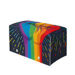 LGBT Pride Rainbow Hand Print Leather Tissue Box Cover