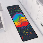 LGBT Pride Rainbow Hand Print Long Kitchen Mat