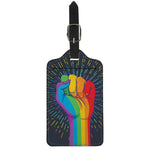 LGBT Pride Rainbow Hand Print Luggage Tag