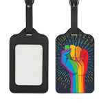 LGBT Pride Rainbow Hand Print Luggage Tag