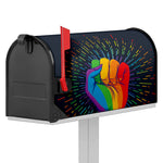 LGBT Pride Rainbow Hand Print Mailbox Cover