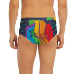 LGBT Pride Rainbow Hand Print Men's Briefs
