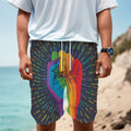 LGBT Pride Rainbow Hand Print Men's Cargo Shorts