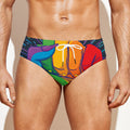 LGBT Pride Rainbow Hand Print Men's Swim Briefs