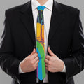 LGBT Pride Rainbow Hand Print Necktie