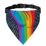 LGBT Pride Rainbow Hand Print Over The Collar Dog Bandana