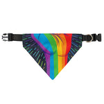 LGBT Pride Rainbow Hand Print Over The Collar Dog Bandana