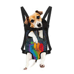 LGBT Pride Rainbow Hand Print Pet Carrier Backpack
