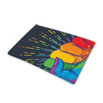 LGBT Pride Rainbow Hand Print Pet Cooling Mat Cover