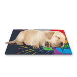 LGBT Pride Rainbow Hand Print Pet Cooling Mat Cover