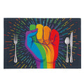 LGBT Pride Rainbow Hand Print Placemat