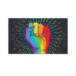 LGBT Pride Rainbow Hand Print Polyester Flag