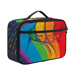 LGBT Pride Rainbow Hand Print Portable Lunch Bag