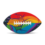 LGBT Pride Rainbow Hand Print Rugby Ball