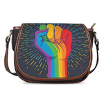 LGBT Pride Rainbow Hand Print Saddle Bag