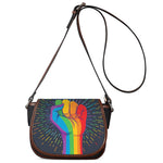 LGBT Pride Rainbow Hand Print Saddle Bag