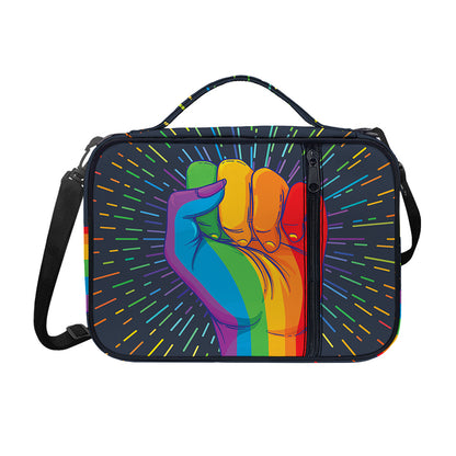 LGBT Pride Rainbow Hand Print Shoulder Strap Bible Bag