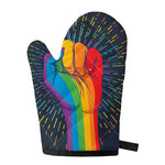 LGBT Pride Rainbow Hand Print Single Oven Mitt