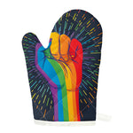 LGBT Pride Rainbow Hand Print Single Oven Mitt