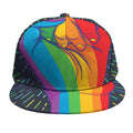 LGBT Pride Rainbow Hand Print Snapback Cap
