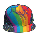 LGBT Pride Rainbow Hand Print Snapback Cap