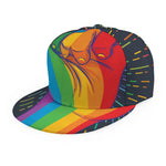 LGBT Pride Rainbow Hand Print Snapback Cap