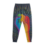LGBT Pride Rainbow Hand Print Sweatpants