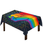 LGBT Pride Rainbow Hand Print Tablecloth