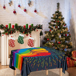 LGBT Pride Rainbow Hand Print Tablecloth