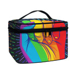 LGBT Pride Rainbow Hand Print Travel Makeup Bag