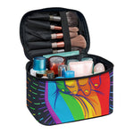 LGBT Pride Rainbow Hand Print Travel Makeup Bag