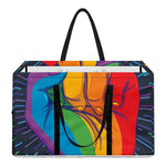 LGBT Pride Rainbow Hand Print Utility Tote Bag