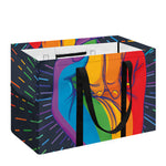 LGBT Pride Rainbow Hand Print Utility Tote Bag