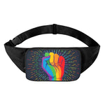 LGBT Pride Rainbow Hand Print Waist Bag