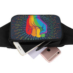 LGBT Pride Rainbow Hand Print Waist Bag
