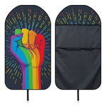 LGBT Pride Rainbow Hand Print Waterproof Car Seat Cover