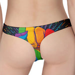 LGBT Pride Rainbow Hand Print Women's Thong