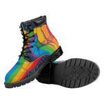 LGBT Pride Rainbow Hand Print Work Boots