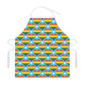 LGBT Pride Rainbow Heart Pattern Print Adjustable Apron